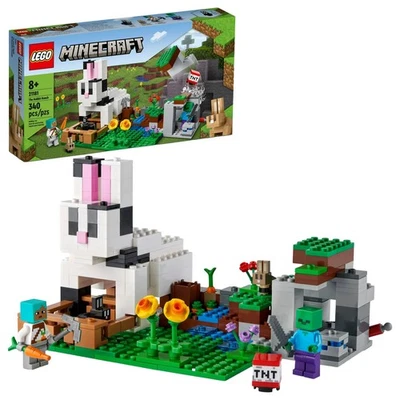 Lego Minecraft The Rabbit Ranch House Farm Building Set 21181, 340 Pieces - Image 1 of 3