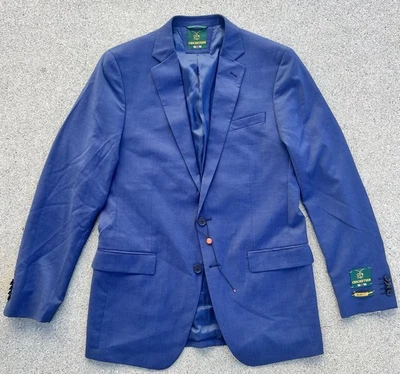 CRICKETEER Dallass Slim Fit Wool Stretch Dress Suit Blue Men's Size 40L 34W NWT - Image 1 of 4