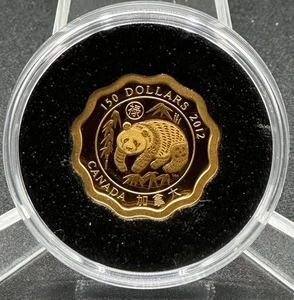 2012 Canada $150 Dollars .9999 Gold Coin Blessings of Good Fortune Panda *SL - Picture 1 of 5