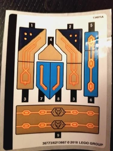 LEGO HOJA DE PEGATINAS SOLO TECH WIZARD SHOWDOWN 72004 del set Nuevo y Genuino Foto 1 de 1