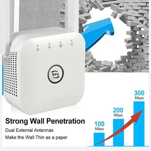 New UltraXtend WiFi 4 All RoutersWiFi Booster with Ethernet Port 2.4ghz White - Picture 1 of 26
