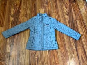 Patagonia Nano Puff Brick Quilt Blue Jacket Kid's Size M - Picture 1 of 10