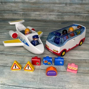 Playmobil Flughafen Shuttle Bus Flugzeug Fahrzeug Figuren 6773 Gebäude Spielzeug Jet - Bild 1 von 8