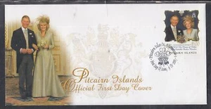 Pitcairn Islands Scott 617 FDC - 2005 königliche Hochzeit - Bild 1 von 1