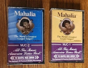 Lot of 2 Mahalia Jackson World's Greatest Gospel Singer (Cassette) MJC-1 MJC-2 - Picture 1 of 4
