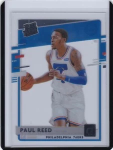 Novato con clasificación base Clearly Donruss 2020-21 #59 Paul Reed - 76ers - Imagen 1 de 1