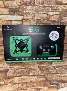 S6 Live Streaming Mini Foldable Pocket Drone By Skydrones 4x4x2' Hd/camera App - Picture 1 of 12
