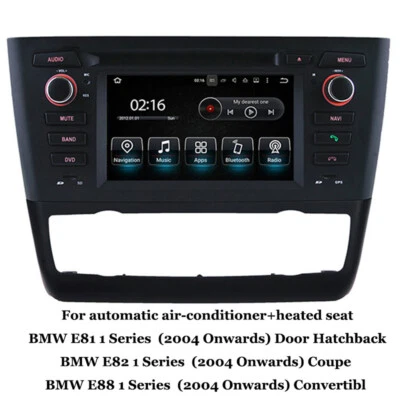 6.2"Car Radio for BMW 1 Series E81 E82 E88 (2004-)Wireless Carplay DSP GPS Navi - Image 1 of 4