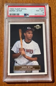 1992 FLEER EXCEL 210 DEREK JETER  PSA 8 NM-Mint RC Yankees - 64773742 - Picture 1 of 2
