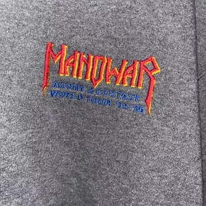 1996 Manowar Agony & Ecstasy Crewneck Production Crew XL Rare - Picture 1 of 5