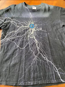 Camisa de Colección Nike Swoosh Lightning Estampado Blanco Etiqueta Hecha en EE. UU. Talla XL De Colección - Imagen 1 de 4