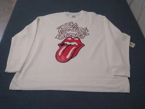 felpa pullover leggera rolling stones donna taglia 1X 16W-18W - Foto 1 di 11