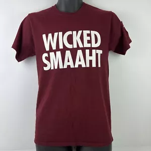 Champion MIT Licensed Wicked Smaaht Graphic T-Shirt Mens S Maroon/White 44/70 - Picture 1 of 5