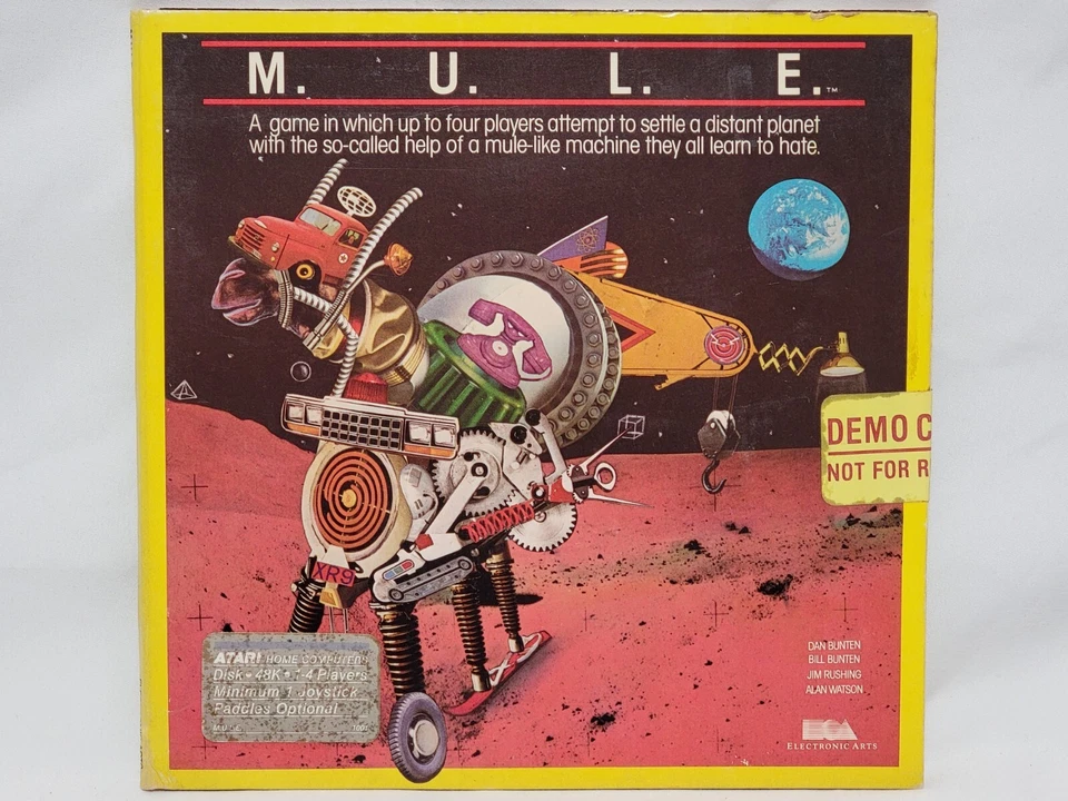 NEW M.U.L.E. Atari 400 / 800 Disk Game SEALED - Rare NOT FOR RESALE Version mule - Image 1 of 4