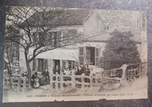 vtg postcard VIEUX MONTMARTRE CABARET ARTISTIQUE LAPIN AGILE France posted - Picture 1 of 2