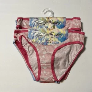 2 Packs Sweet N Sassy Girls' Bikini Underwear 5 + 1 Per Pack Size 10-12 X-Large - Picture 1 of 15
