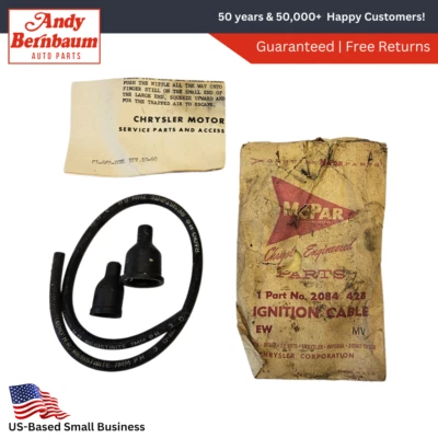 Cable secundario bobina de encendido Plymouth Dodge 1961-1962 sin terminales 2084428 como nuevo Foto 1 de 4
