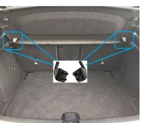 Parcel Shelf Hinges /Bracket Fits Mercedes A Class (W177 2018 onwards) & B Class - Picture 1 of 2