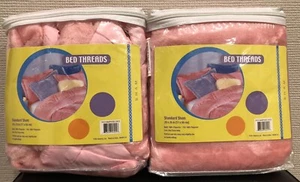 2er Set rosa Kunstfell Shams für Kinderzimmer - Standard 20 x 26 Zoll - Neu in Verpackung - Bild 1 von 4