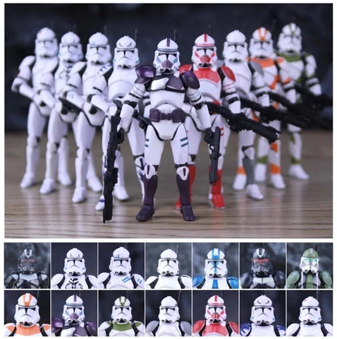 Lot of 5 Star Wars 501st 442nd Utapau Shock Razor BMF Clone Trooper 3.75" Figure Cover