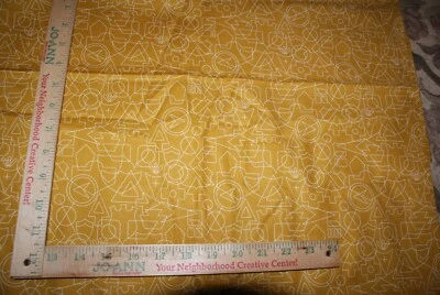 Road Trip Twenty Golden Alison Glass Andover Fabric Cotton 1 Yd+1x43 W Fast Ship - Image 1 of 3