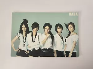 KARA whtie shirt Korea girl group music band Post card good condition - Picture 1 of 6