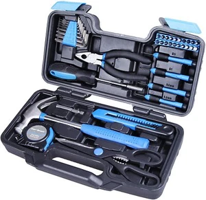 Cartman Blue 39 Piece Cutting Plier Tool Set General Household Hand Tool Kit - Picture 1 of 7