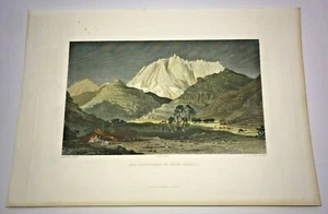 ÄGYPTEN MONT SERBAL 1840 COUSEN & FENN 19. JAHRHUNDERT SCHÖNE GRAVUR ANSICHT - Bild 1 von 2