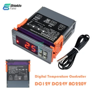 WH7016C DC12V/24V AC220V Digital Temperature Controller Thermostat LCD Display - Picture 1 of 19