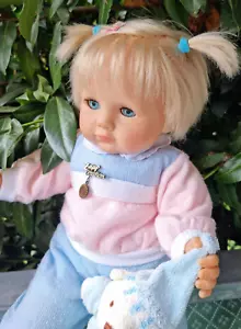 Zapf Puppe 54 cm 50-Z-18 blonde Spielpuppe Babypuppe aus 80-er Jahren Doll 06 - Bild 1 von 24