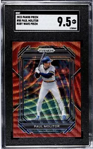 2023 Panini Prizm #88 Paul Molitor RUBY WAVE PRIZM SGC 9.5 MINT+ - Picture 1 of 2