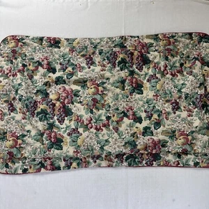 Vintage Laura Ashley Pillow Sham Cotton Floral King Fruit Rubens Cottage Core - Picture 1 of 11