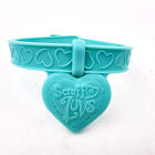 Little Live Scruff A Luvs Collar With Hearts Aqua Green Replacement Part
