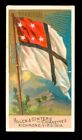 Carte tabac drapeau 1890 TRANSVAAL N10 ALLEN & GINTER cigarettes DRAPEAUX 2E USA