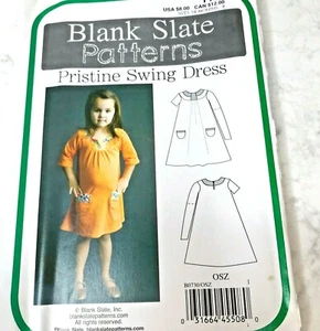 Girl's Pristine Swing Dress Blank Slate Patterns Sizes 18 months - 8 Uncut - Picture 1 of 2