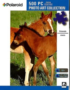 Jigsaw Puzzle 500pc Polaroid Friends Horses 11"x 18-1/4" NEW #TY57 - Picture 1 of 1