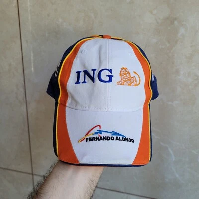 Fernando Alonso Renault F1 Team  Formula One 2005 2006 Vintage Hat Cap Snapback  - Image 1 of 4