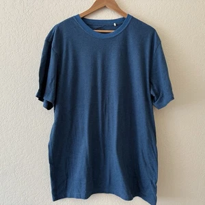 Prana Short Sleeve T Shirt Tee Mens XL Blue Striped Lightweight - Picture 1 of 10