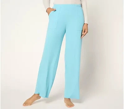 Barefoot Dreams MC Ultra Soft Rib Ptch Pcket Pant-Poolside-Petite Medium A680547 - Image 1 of 2