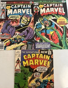CAPTAIN MARVEL. NUMBER'S 21, 40 & 56. (3 ISSUE ISSUE 1970-1978 LOT). 1ST SERIES - Imagen 1 de 16