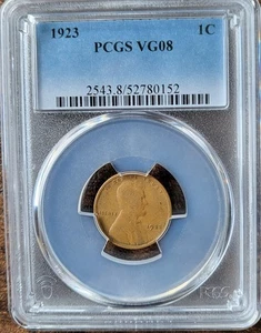 1923 Lincoln Wheat Penny One Cent PCGS  VG08 - Picture 1 of 1