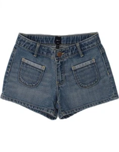 GAP Girls Denim Shorts 12-13 Years W26  Blue Cotton AJ01 - Picture 1 of 3