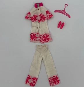 Vintage Barbie Outfit FUN FLAKES #3412 White Pink Pants Jacket Shoes Hanger - Picture 1 of 11