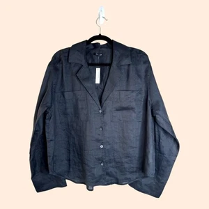 Madewell Resort Button Shirt Black - Picture 1 of 6