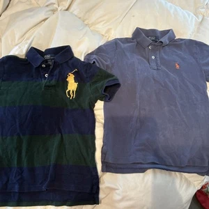 Lot Of 2 - Polo Ralph Lauren Boys Short Sleeve, Collared Shirts, Size 8 - Picture 1 of 6