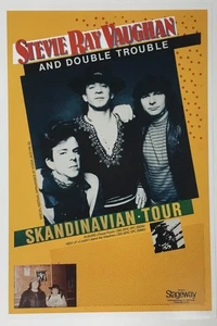 Stevie Ray Vaughan and Double Trouble Skandinavia Tour Reproduction Music Poster - Picture 1 of 1