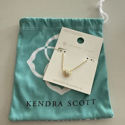 Collar colgante de béisbol de metal Kendra Scott - dorado/plateado - TOTALMENTE NUEVO Foto 1 de 3