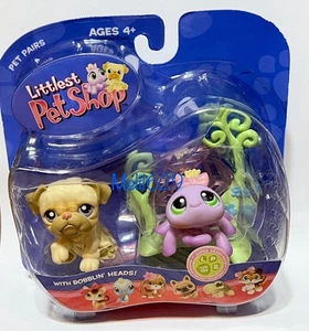 Littlest Pet Shop coppia di animali domestici #135 Bulldog e #136 Spider - Foto 1 di 5