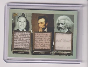 PIECES OF PAST PRESIDENTIAL EDITION TRIPLE RELIC KING JR. - LINCOLN - DOUGLASS - Picture 1 of 1