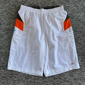 Vintage Nike Swim Shorts Mens Size Medium White 00s Y2K Retro Beach Trunks - Picture 1 of 8
